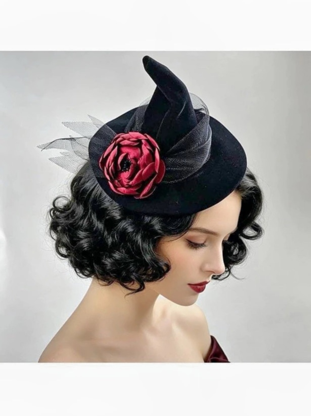 Vintage style Mini Fascinator Costume Hat, NWT 🌹